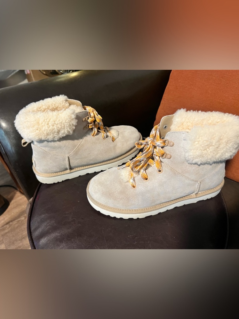 UGG Classic Mini Alpine Lace boots "Sand” women’s 10